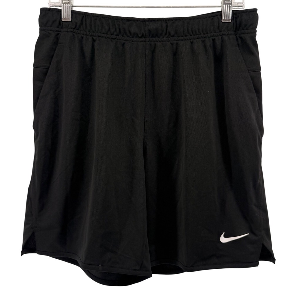 Nike Dri-FIT Mens Black Athletic Training Shorts FB4196-010 Size Medium M